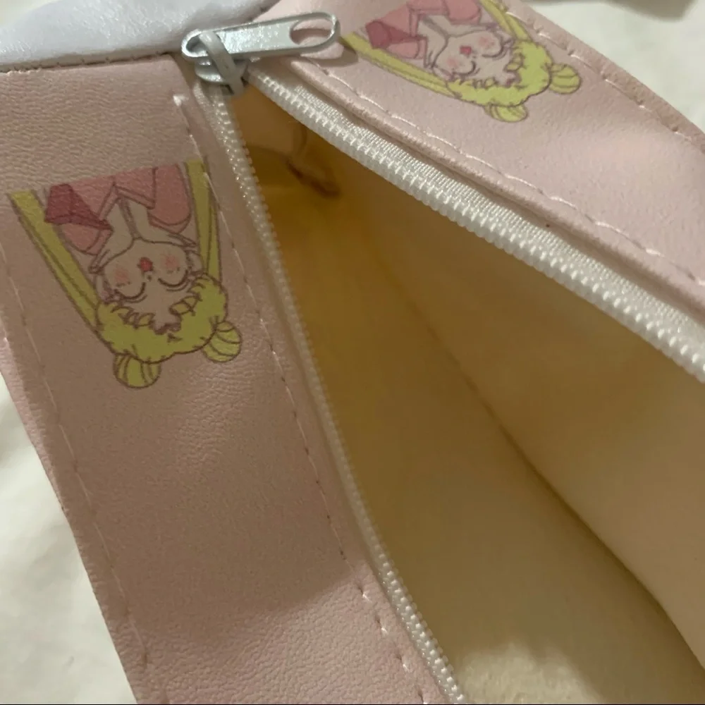 Sailor Moon Pink Zip Milk Carton Shaped Pencil Pouch/ Cosmetic Bag